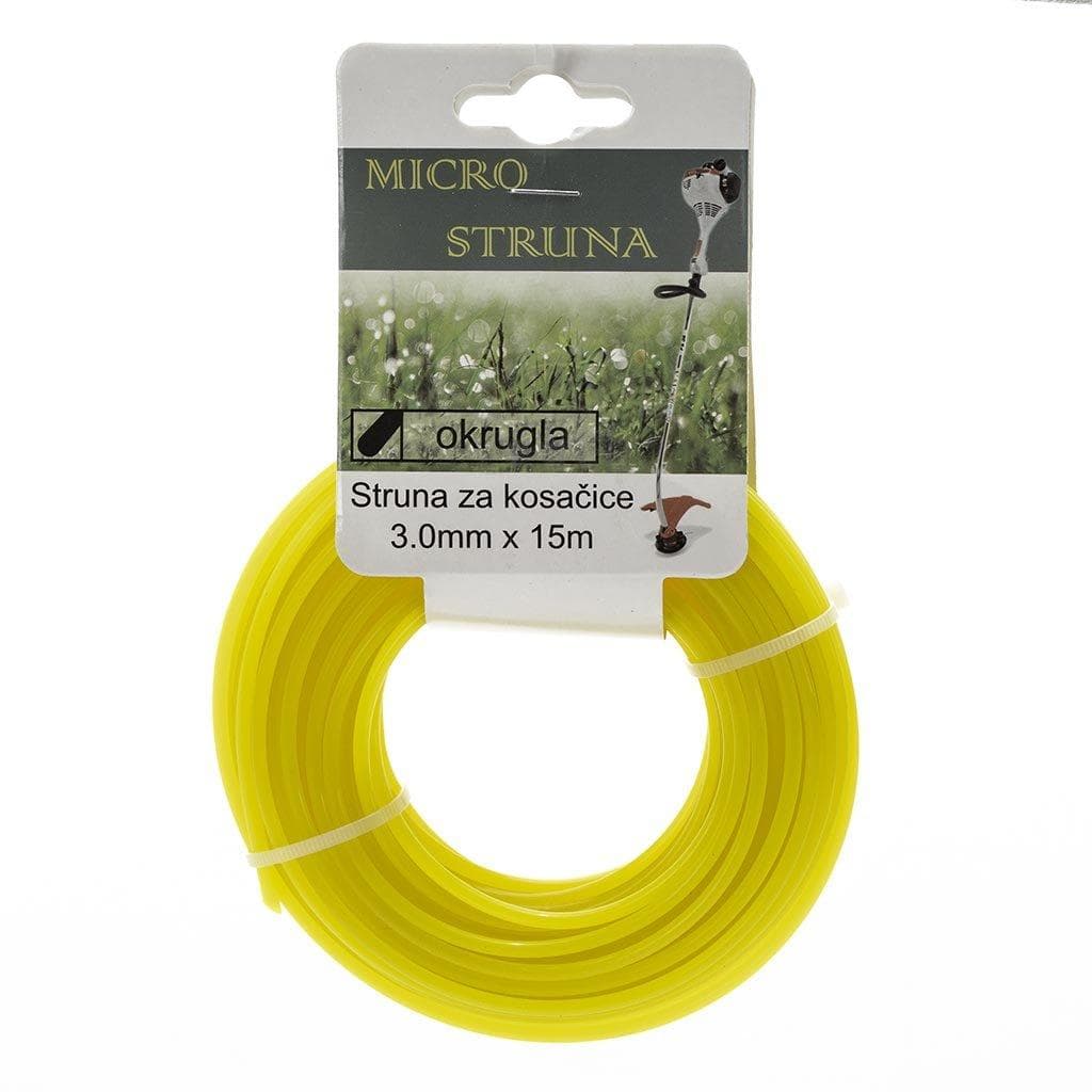 Struna za trimere za travu 3mm x 15m Okrugli presek