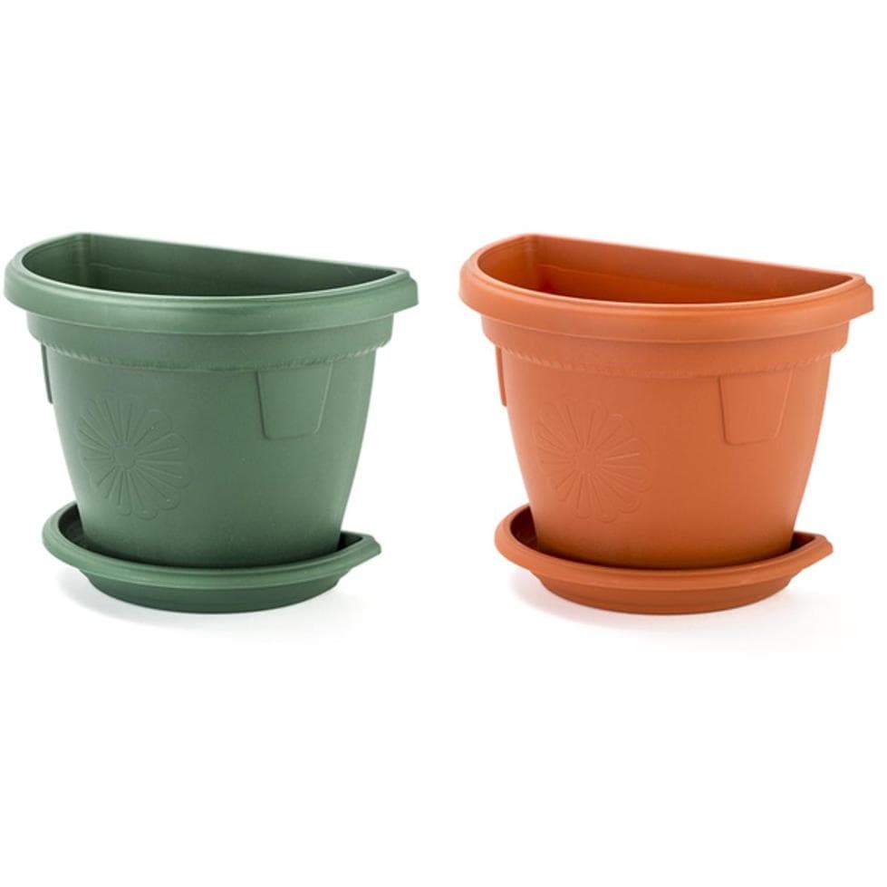 Zidna saksija sa podmetačem 1 kom. Assorted