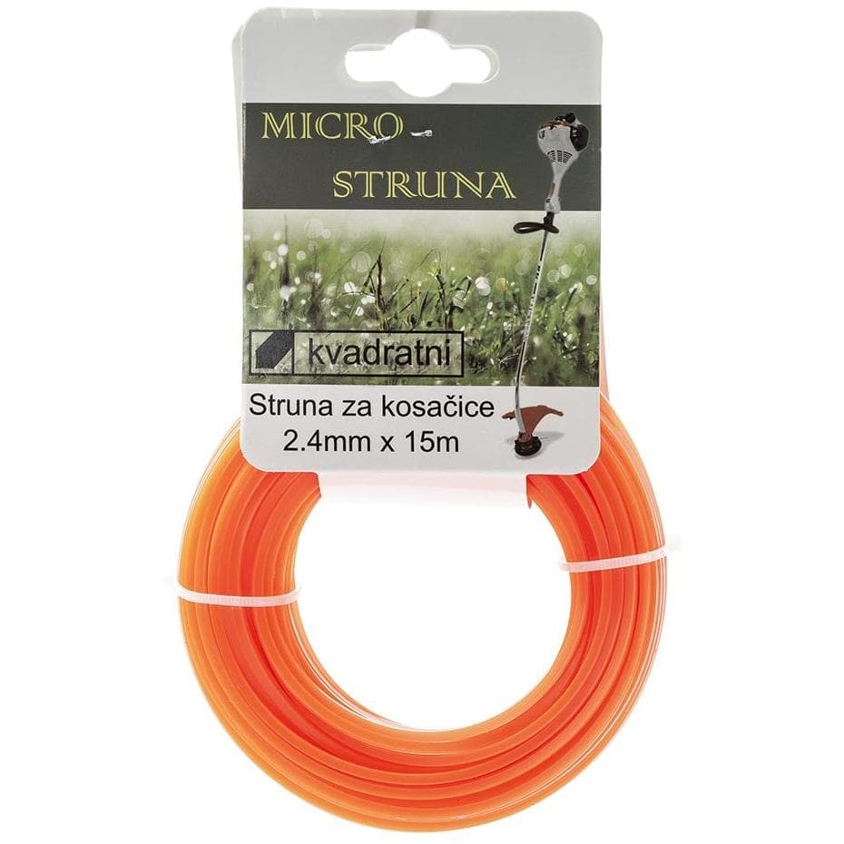 Struna za trimere za travu 2.4mm x 15m Kvadratni presek