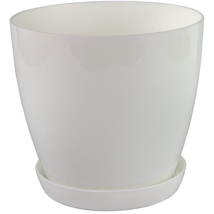 Bela saksija za cveće 18cm