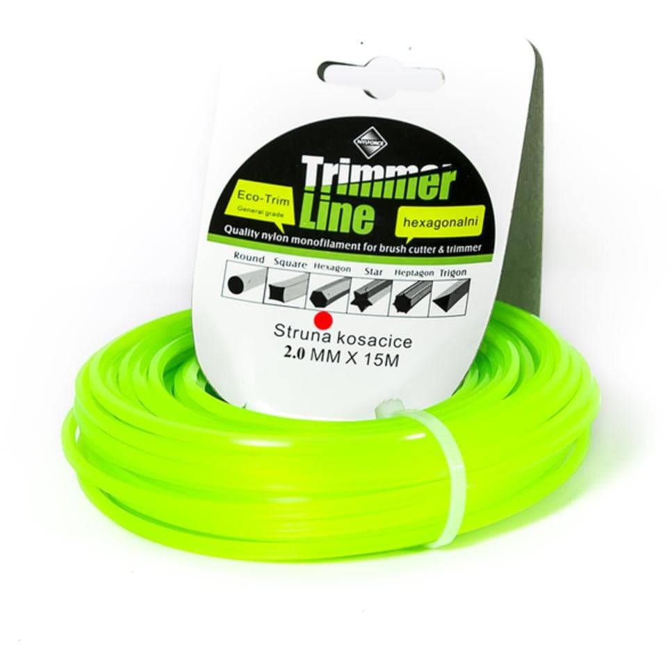 Struna za trimere za travu 2mm x 15m Heksagonalni presek