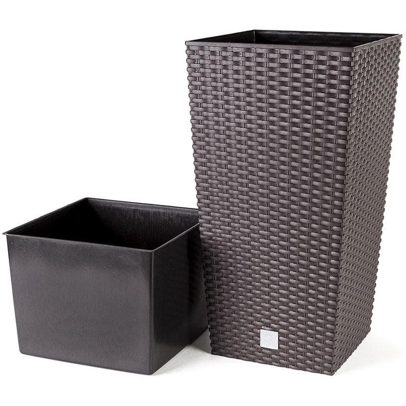 Saksija sa uloškom Ratan Look 27x27x50 cm