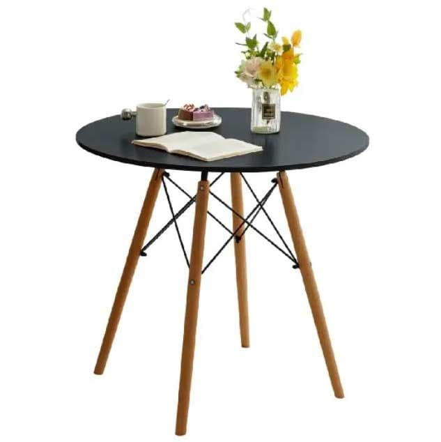 Okrugli trpezarijski sto 80cm Scandie Black