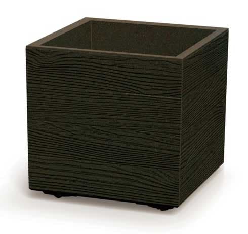 Prosperplast Saksija sa skrivenim točkićima Madera Coffee 30x30cm