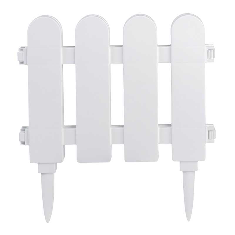 Dekorativna baštenska ogradica 1.5m V28cm Bela