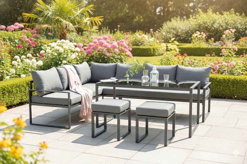 Baštenska garnitura Vento Siva