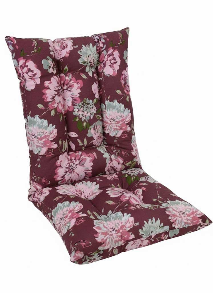 Jastuk Za Stolicu Sa Naslonom 1 kom. 40x80 cm Bordeaux retro
