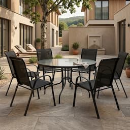 Taza Baštenska Garnitura Set od 6 Stolica sa Ovalnim Stolom