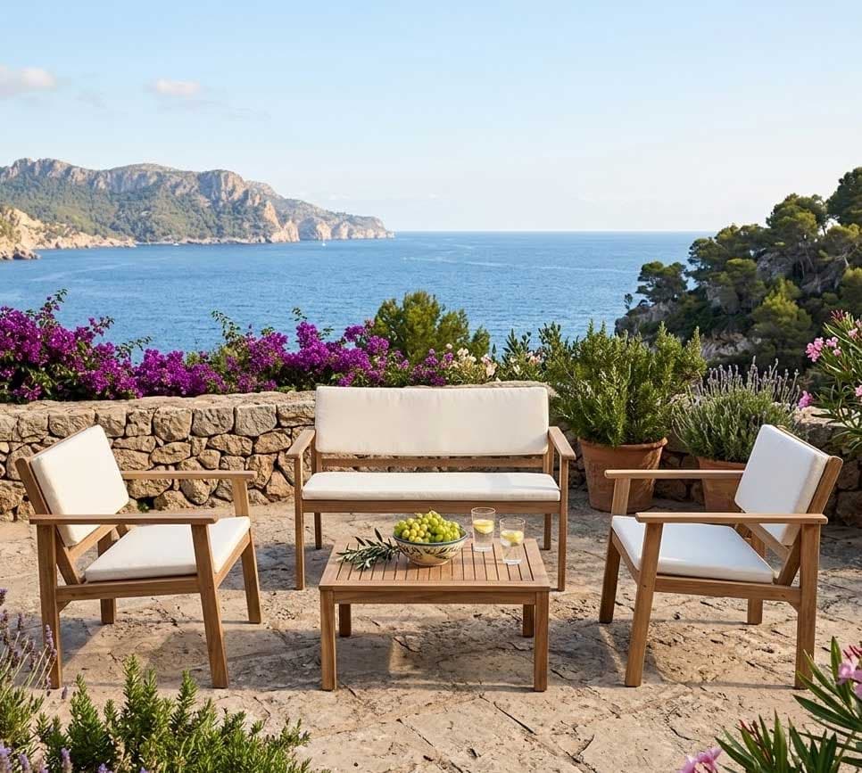 Baštenski set od drveta Oaklin – Prirodna toplina u vašem kutku