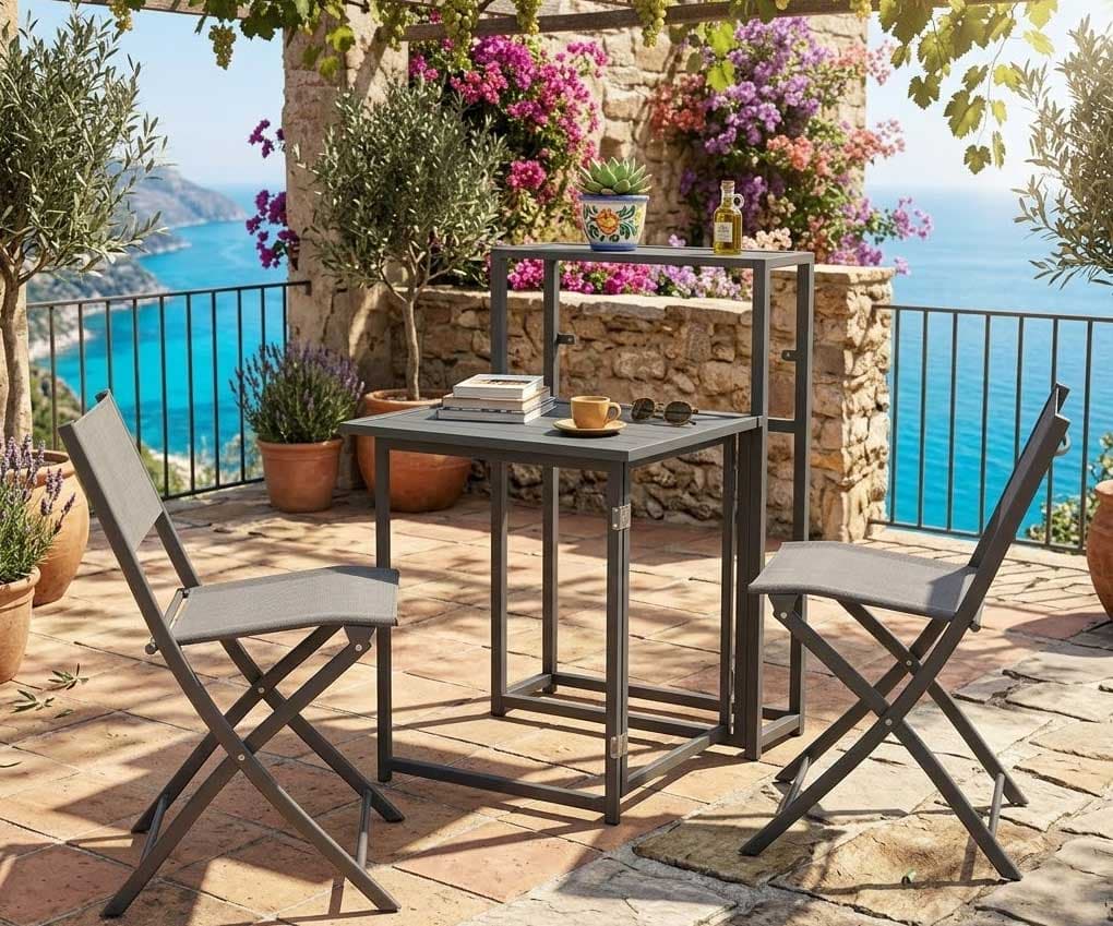 Trodelni sklopivi set za terasu Balkit