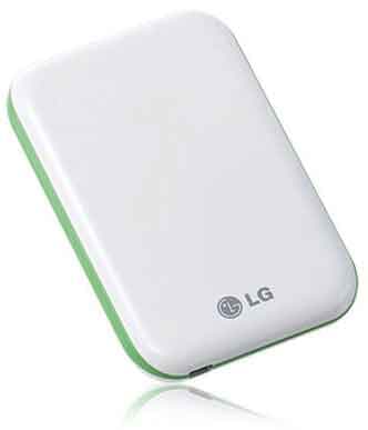 LG Eksterni Hard Disk 320 GB - Belo - Zeleni