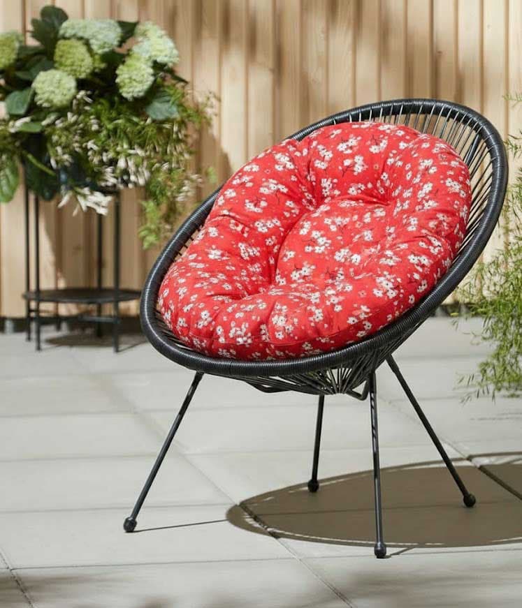 Jastuk za ovalnu baštensku stolicu - fotelju 110x90cm RED SPRING