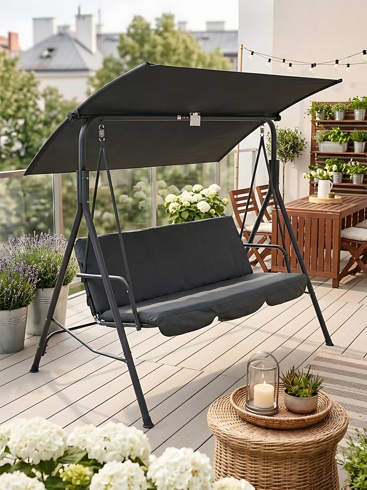 Ljuljaška Za Terasu i Dvorište Lebenese Black 