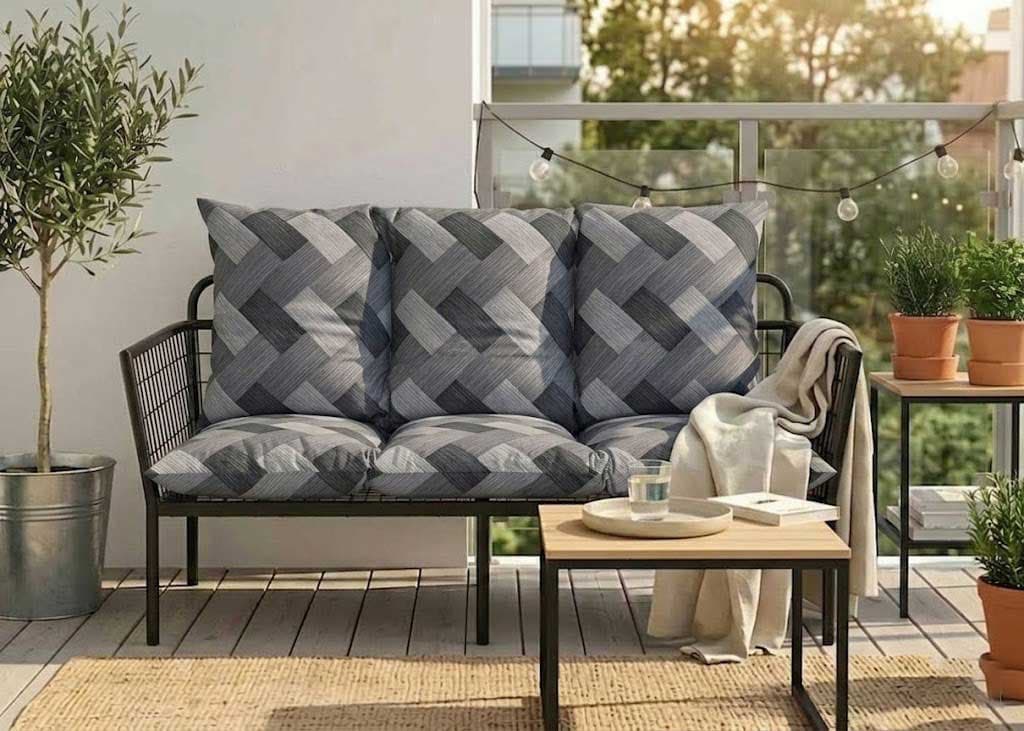 Jastuk Za BaštenskI Dvosed 100x50x50 cm TRICOT-BL