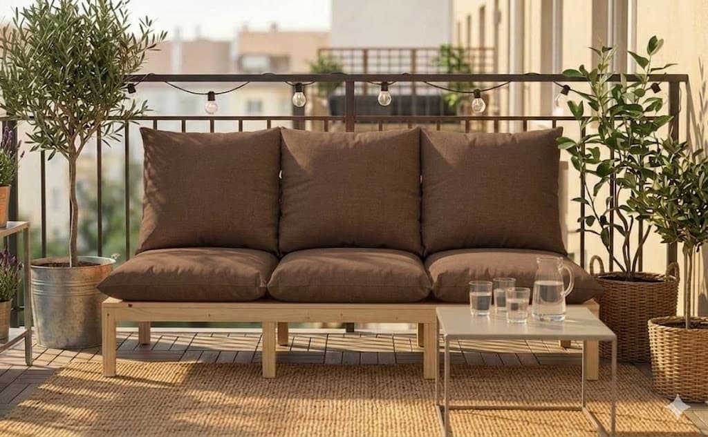 Jastuk Za BaštenskI Dvosed 120x50x50 cm BROWN