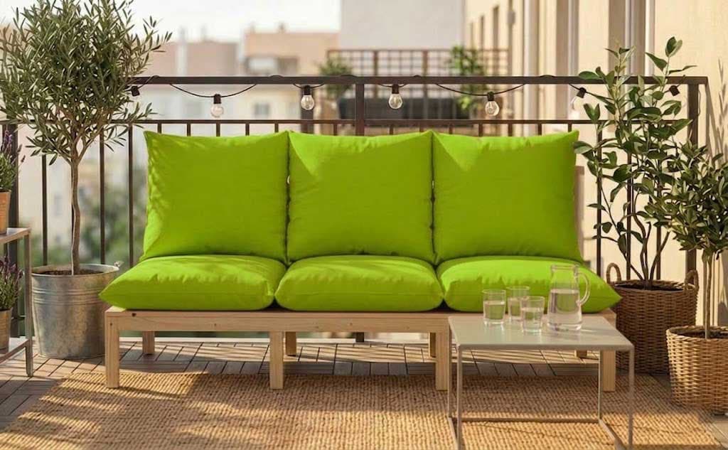 Jastuk Za BaštenskI Dvosed 120x50x50 cm LIME