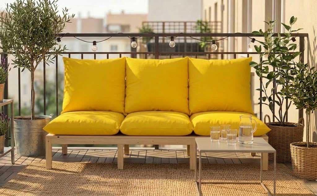 Jastuk Za BaštenskI Dvosed 120x50x50 cm YELLOW