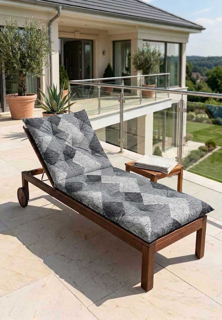 Jastuk Za Baštensku Ležaljku 200x70cm GREY STONE