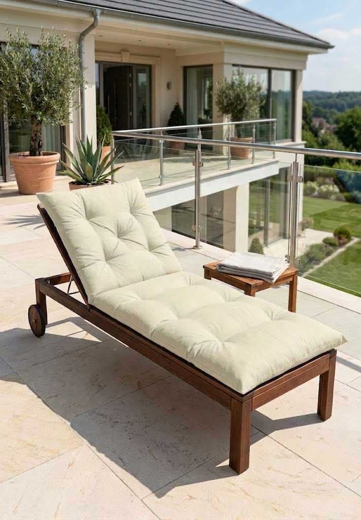 Jastuk Za Baštensku Ležaljku 200x70cm IVORY