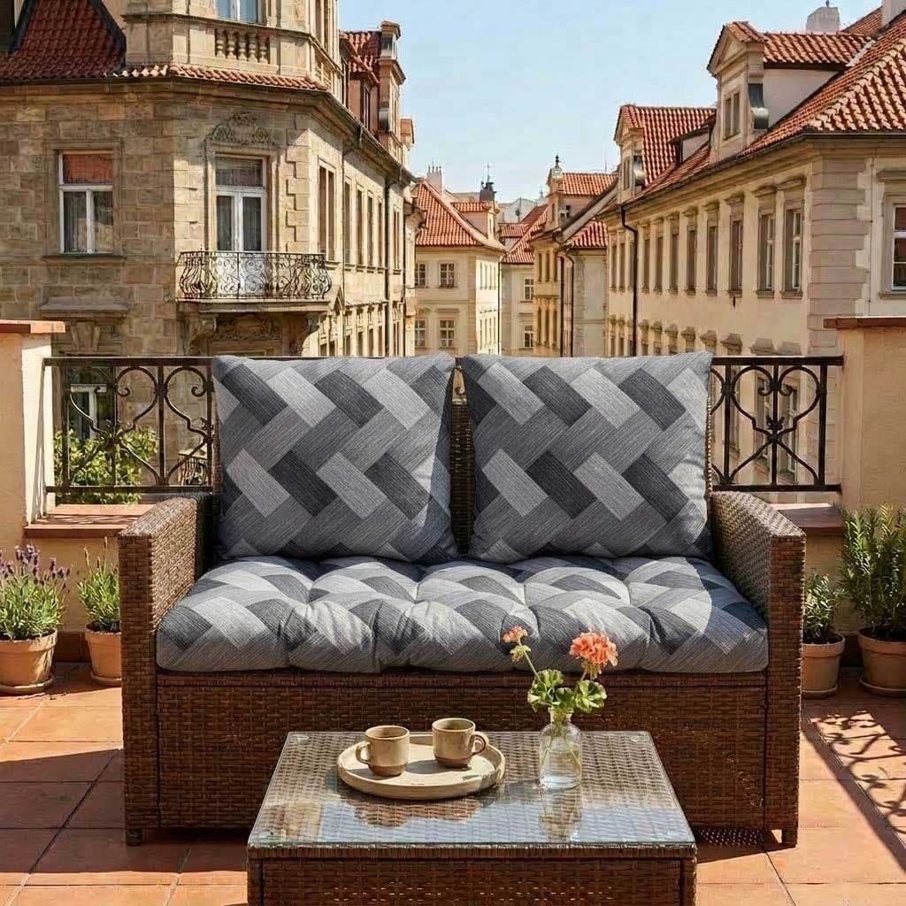 Jastuci za baštenski dvosed 100x50x50cm TRICOT-BL