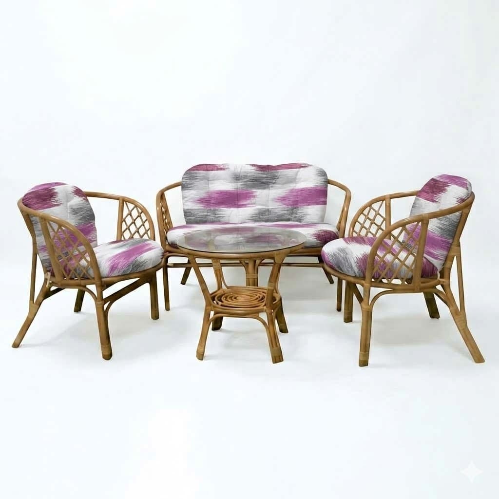 Jastuci za bambus ratan garnituru Bahama PINK BRUSH