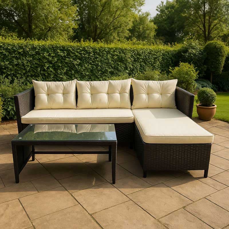 Baštenska garnitura Tahiti crna 22-008801G