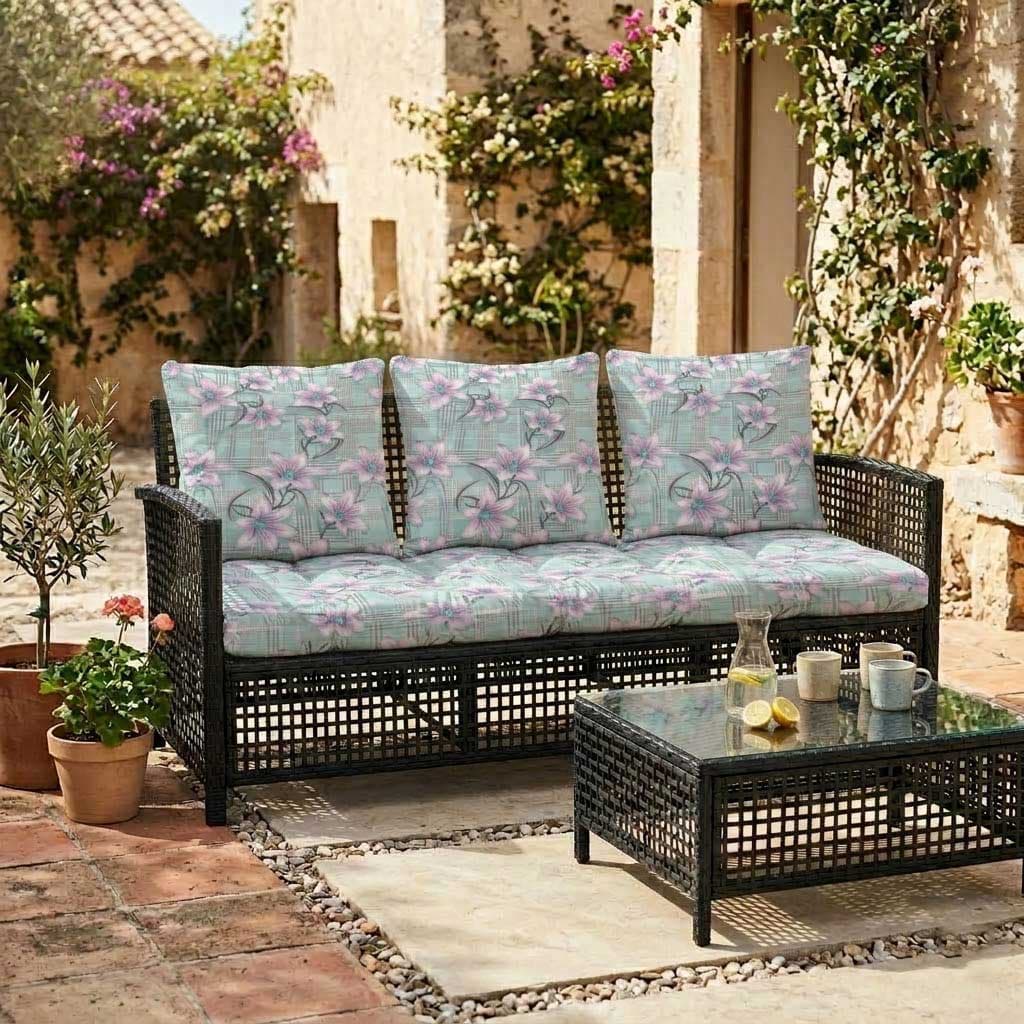 Jastuci za baštenski trosed 160x50x50cm LILIES