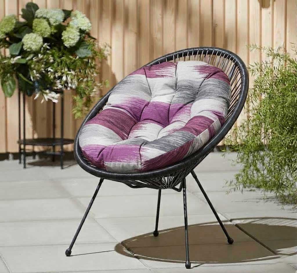 Jastuk za ovalnu baštensku stolicu - fotelju 110x90cm PINK BRUSH