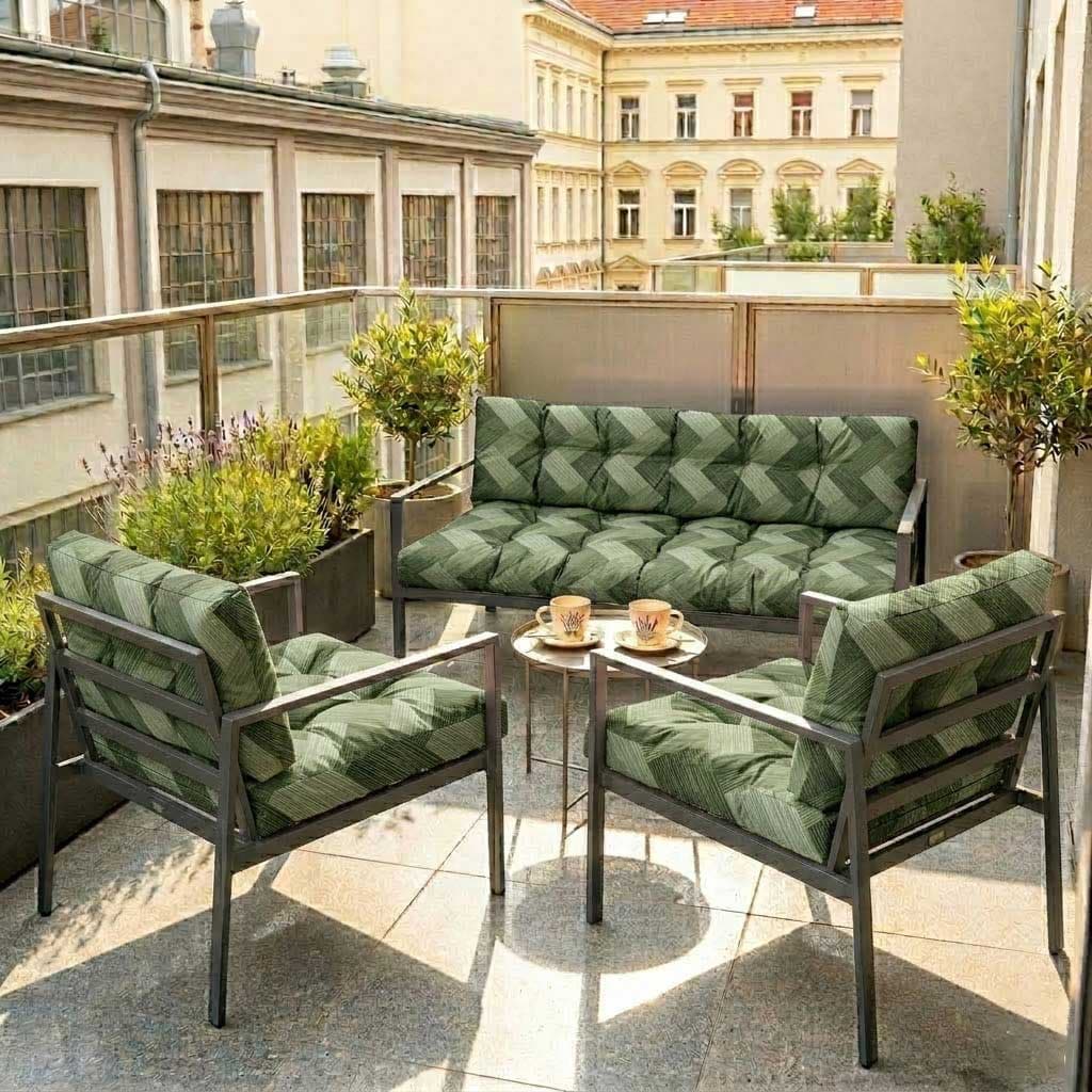 Jastuci Za Baštensku Garnituru Sa Niskim Naslonima - Dvosed i Dve Fotelje TRICOT-GR