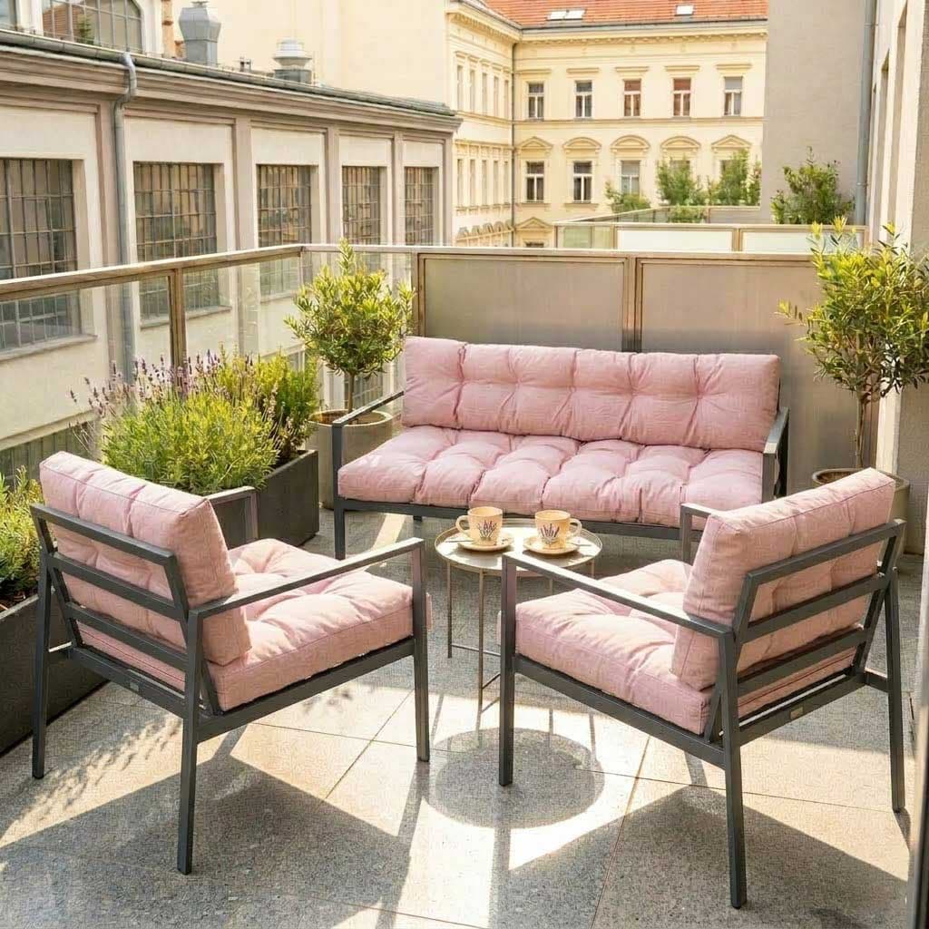 Jastuci Za Baštensku Garnituru Sa Niskim Naslonima - Dvosed i Dve Fotelje BLUSH