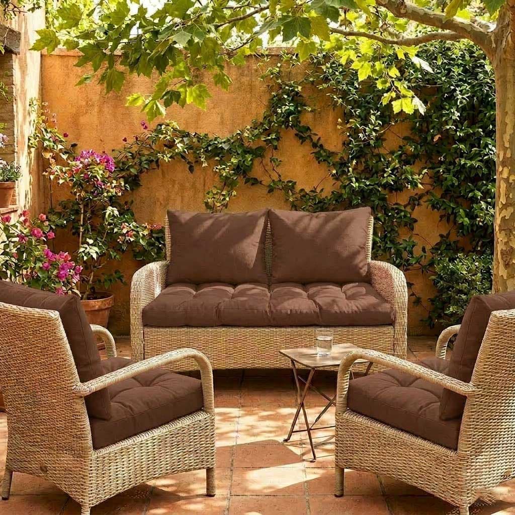 Jastuci Za Baštensku Garnituru - Dvosed 120cm i Dve Fotelje BROWN