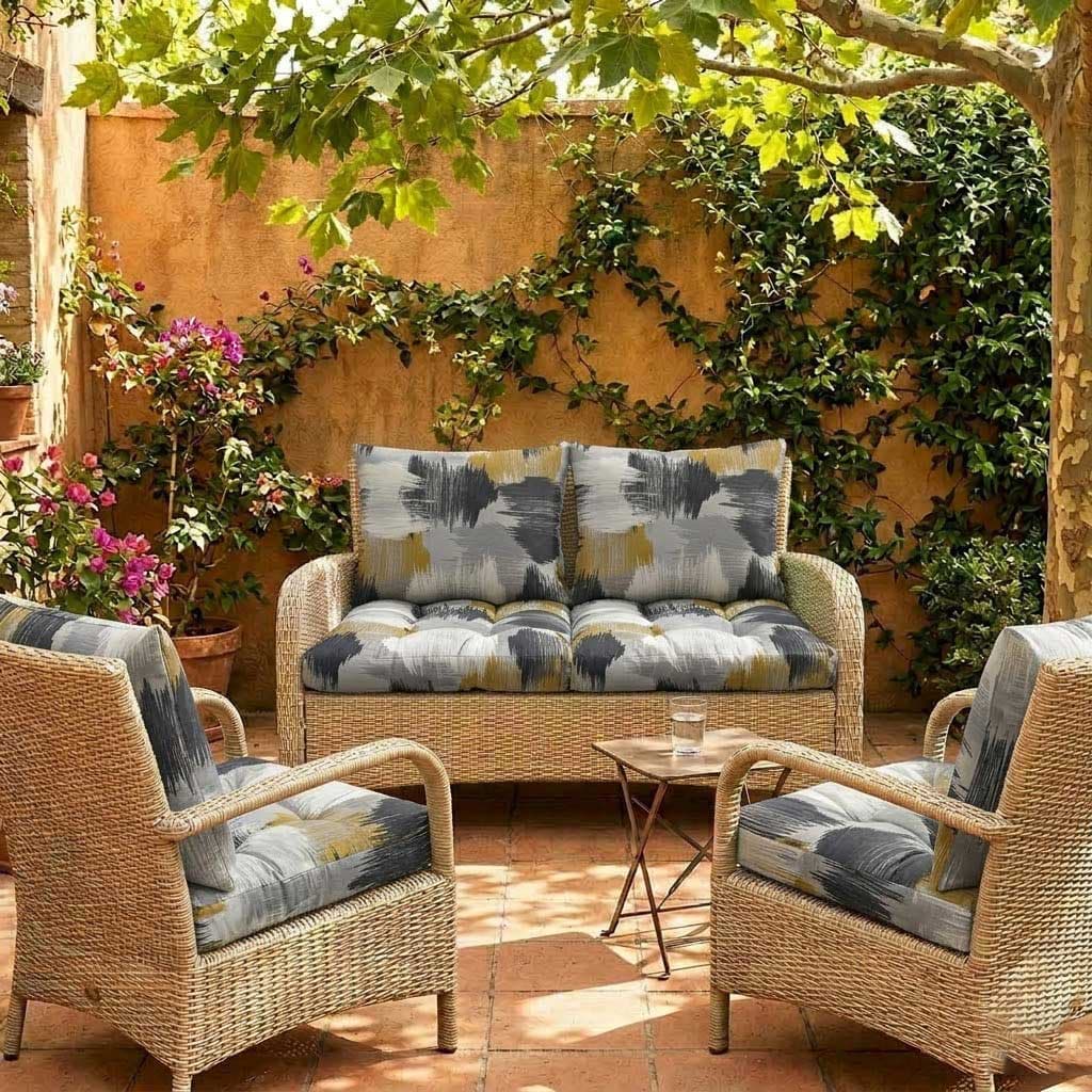 Jastuci Za Baštensku Garnituru - Dvosed 120cm i Dve Fotelje BLACK JAM