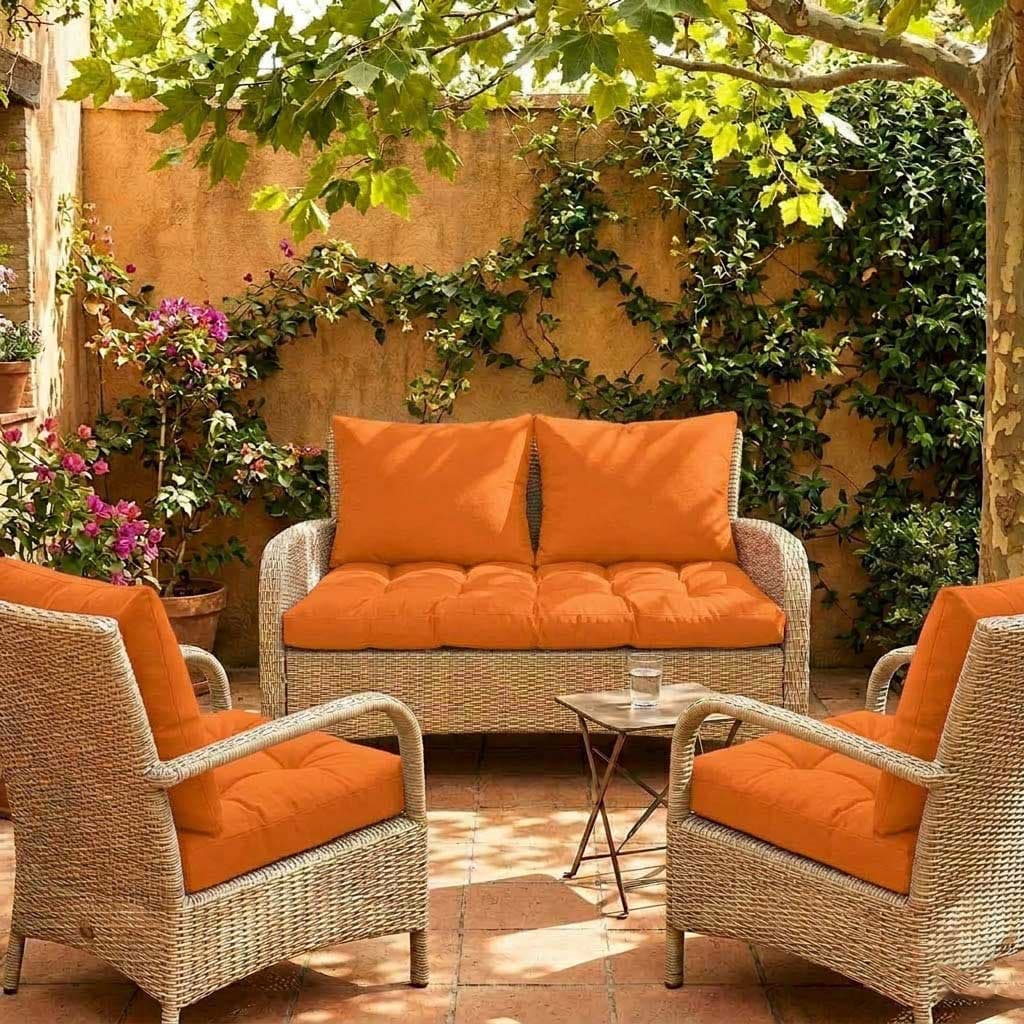 Jastuci Za Baštensku Garnituru - Dvosed 120cm i Dve Fotelje ORANGE