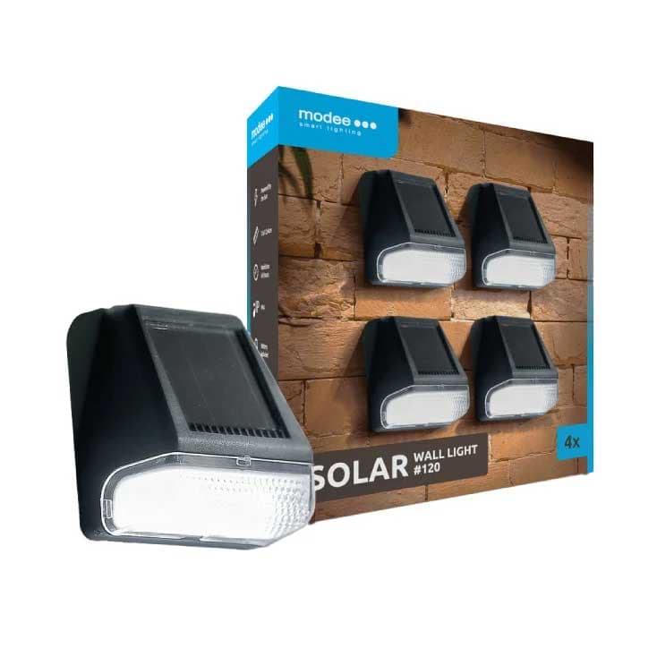 Komplet zidnih solarnih baštenskih lampi 4 kom. Modee WS120
