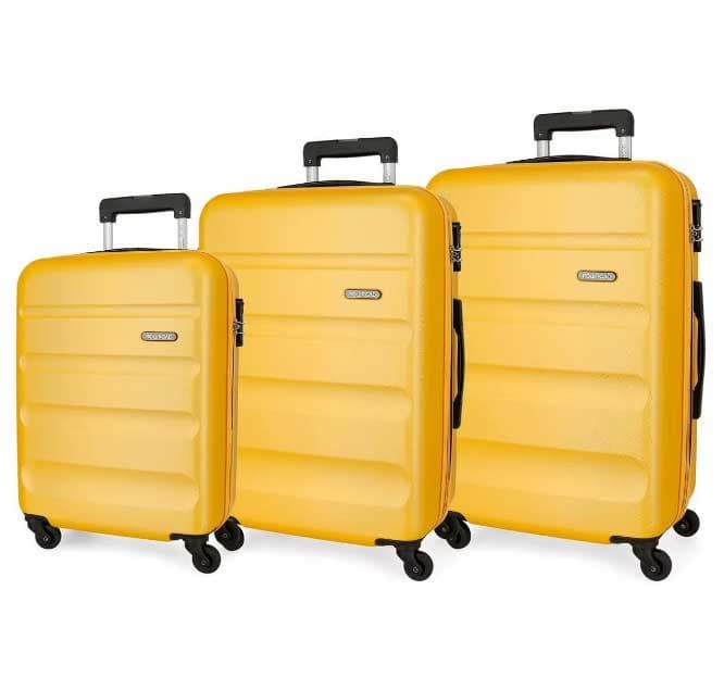 Komplet ABS kofera 75/65/55cm Roll Road Flex yellow 58494