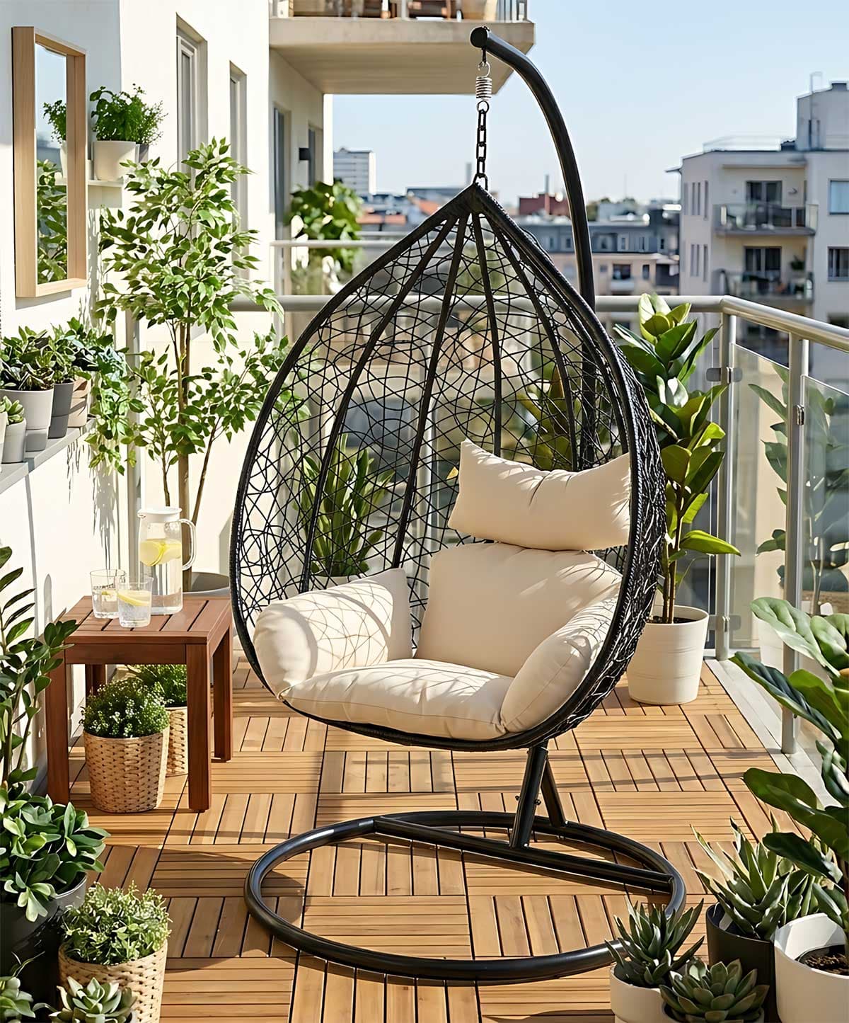 Fieldmann Ljuljaška Jaje Od PE Ratana i Čelika