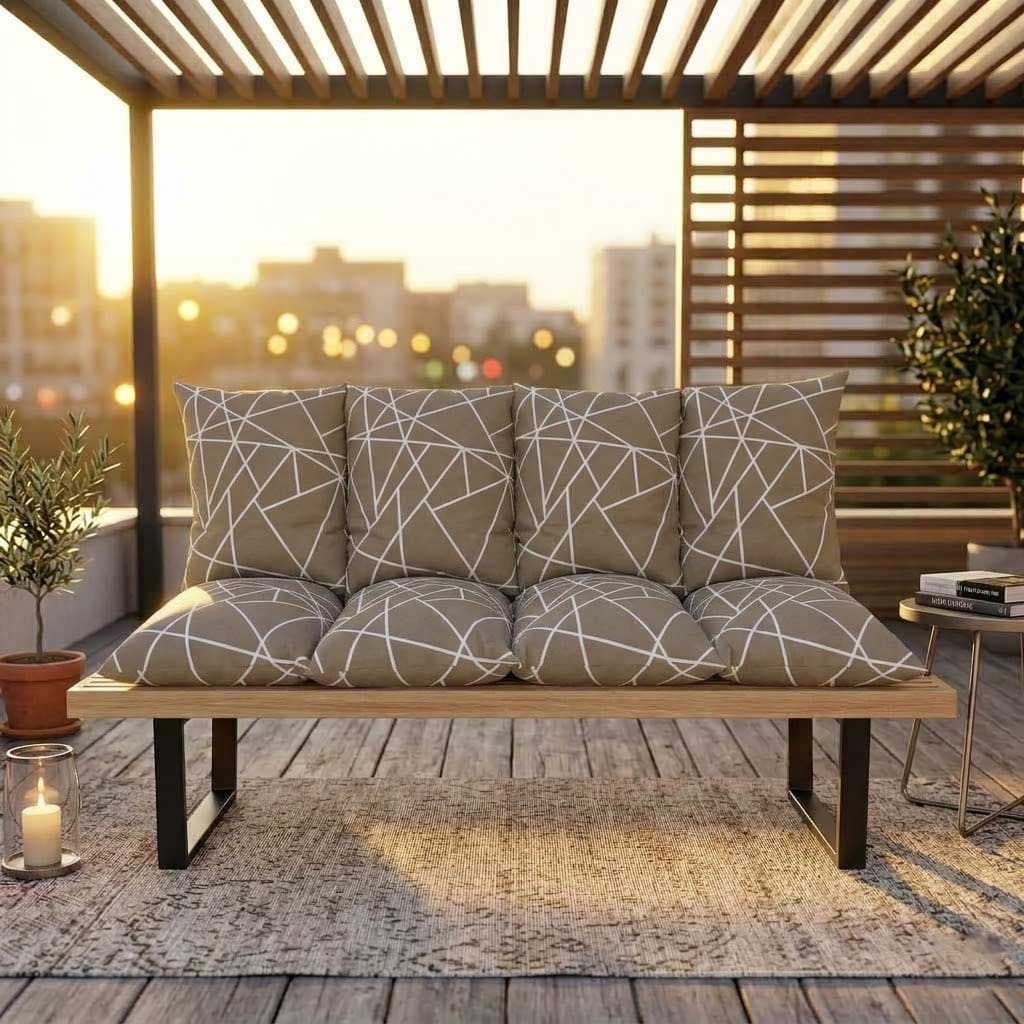 Jastuk Za BaštenskI Dvosed 120x50x50 cm GEOMETRIC