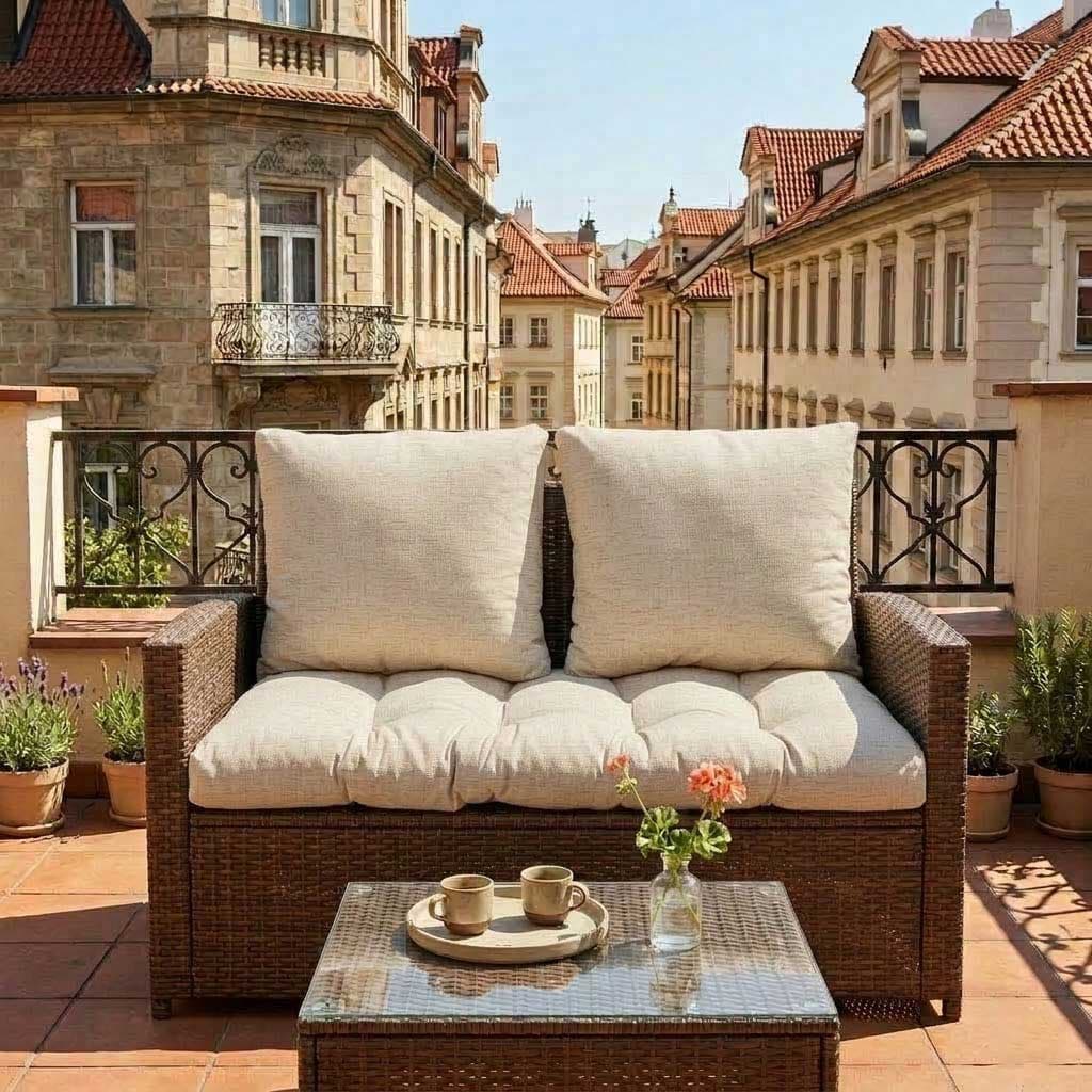 Jastuci za baštenski dvosed 100x50x50cm BEACH SAND