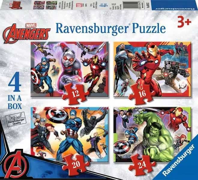 Puzzle za decu 4u1 Pepa Marvel Avengers Ravensburger 06942