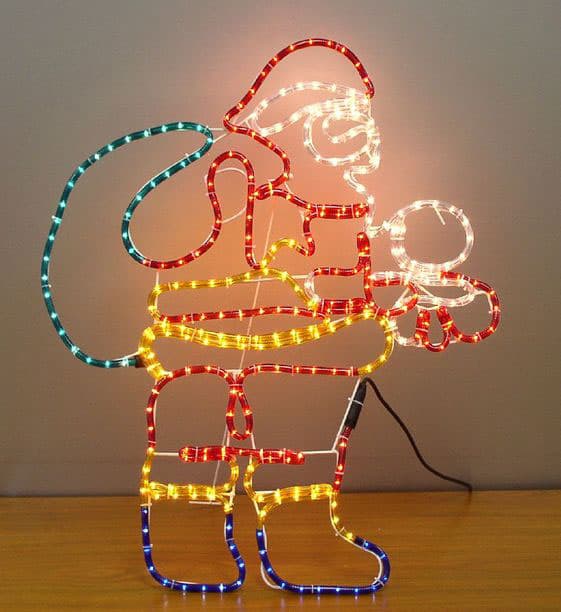 Novogodišnji spoljni svetleći okvir 9 m Deda Mraz  52-203