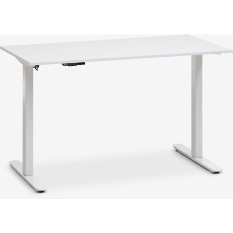 Radni sto sa podesivom visinom SVANEKE 60x120 cm, beli, električni