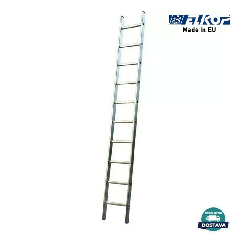 ELKOP Jednodelne Aluminijumske Merdevine 1x10 - 2,7m