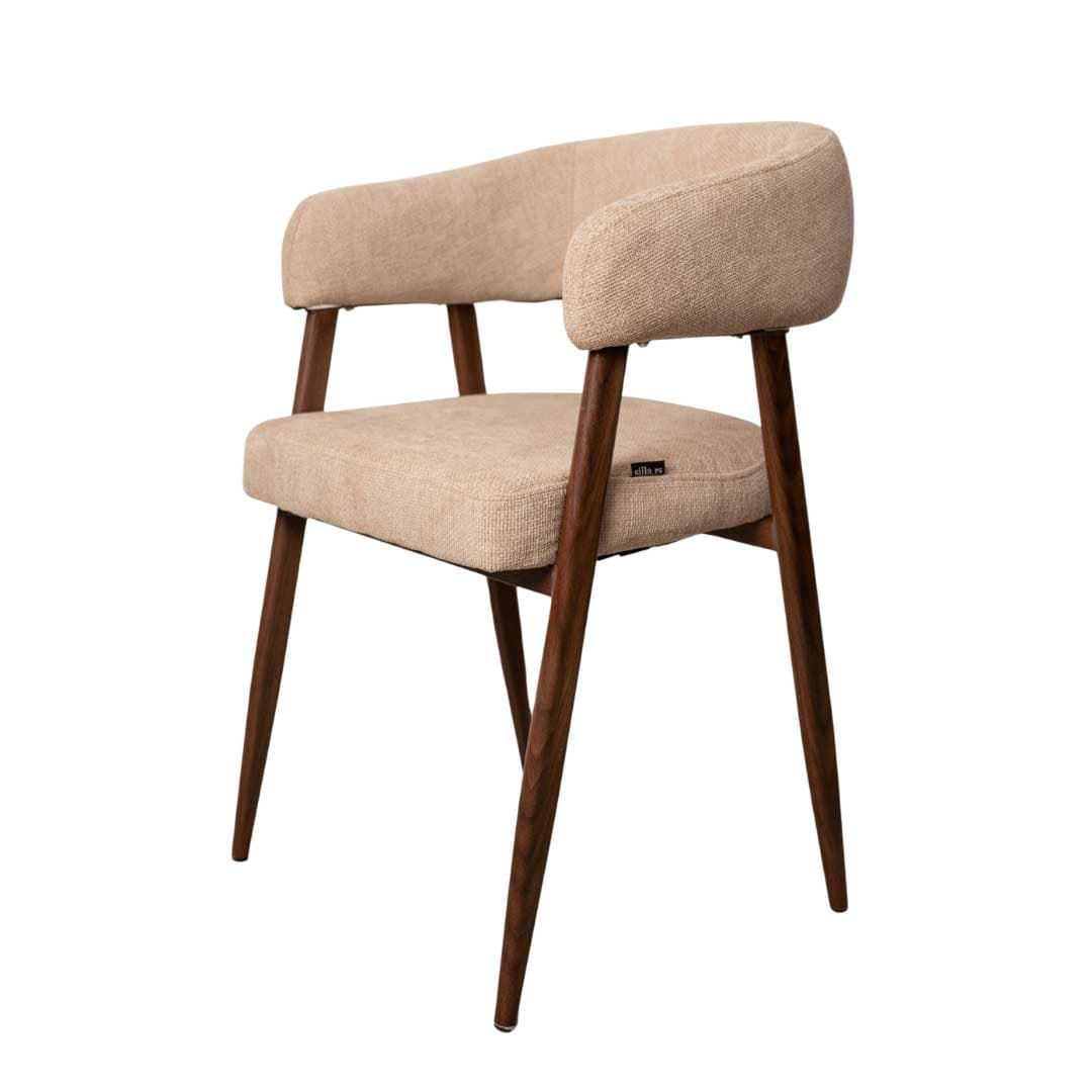 Moderna trpezarijska stolica Zara Dark Krem