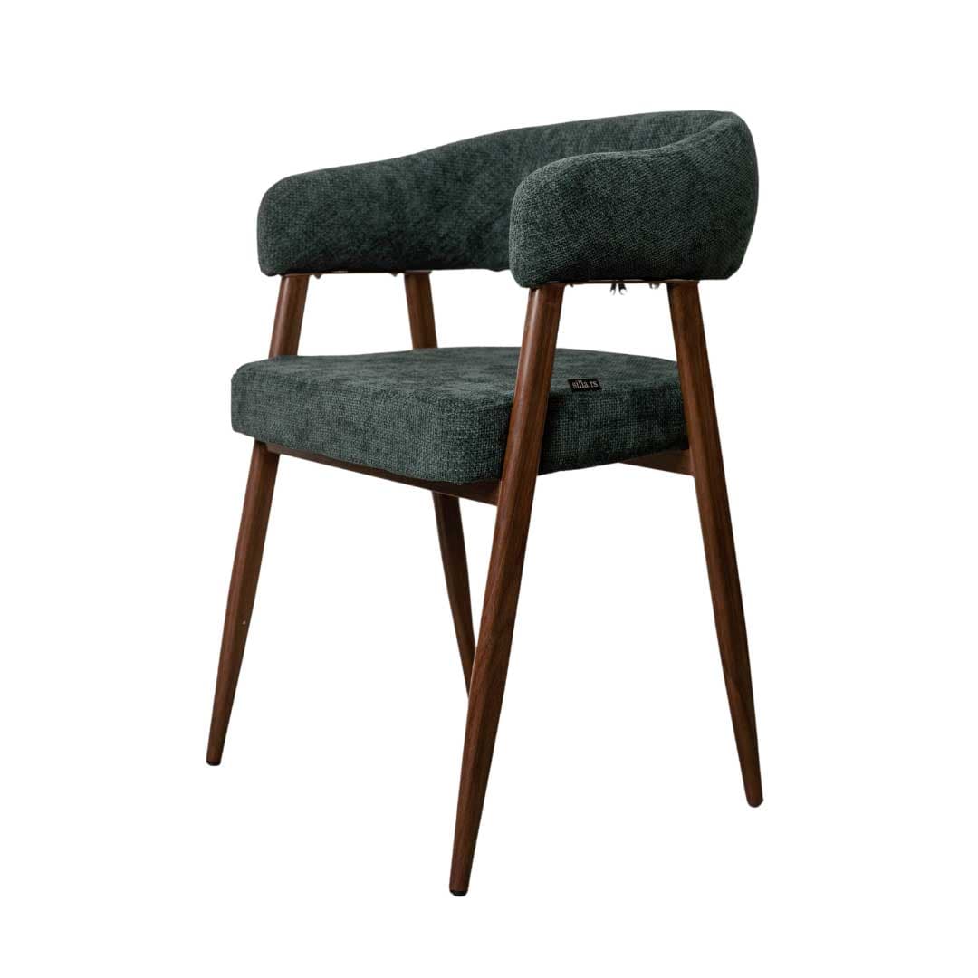 Moderna trpezarijska stolica Zara Dark zelena