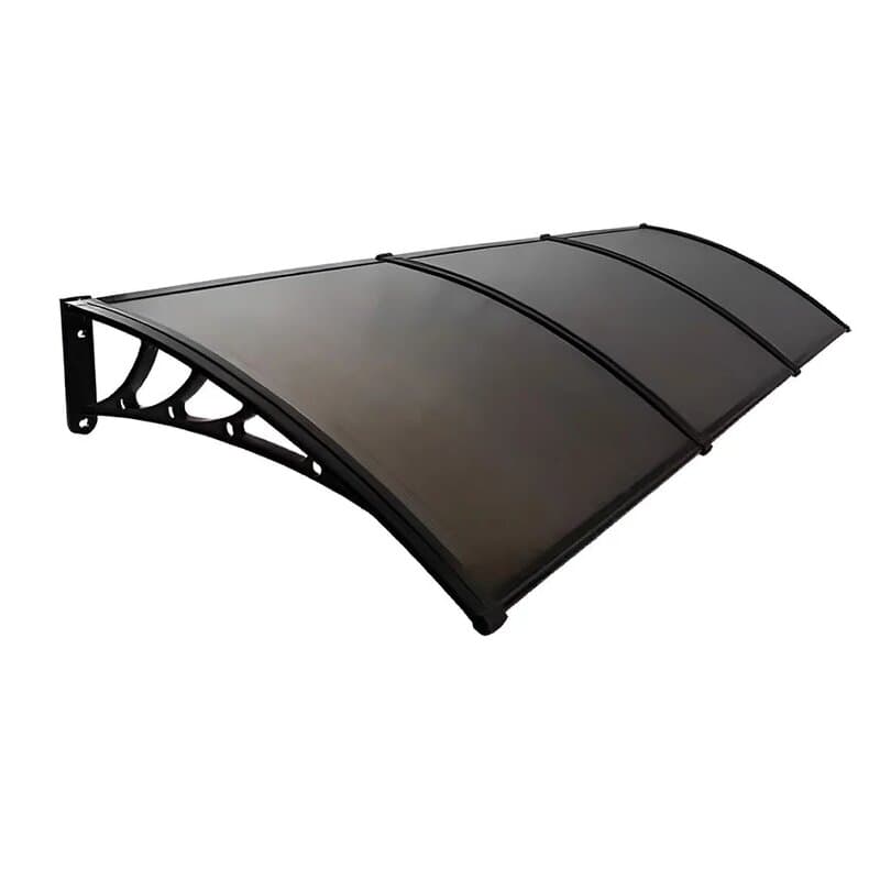 Aluminijumska Nadstrešnica 270x150cm Crna Bronza 5mm