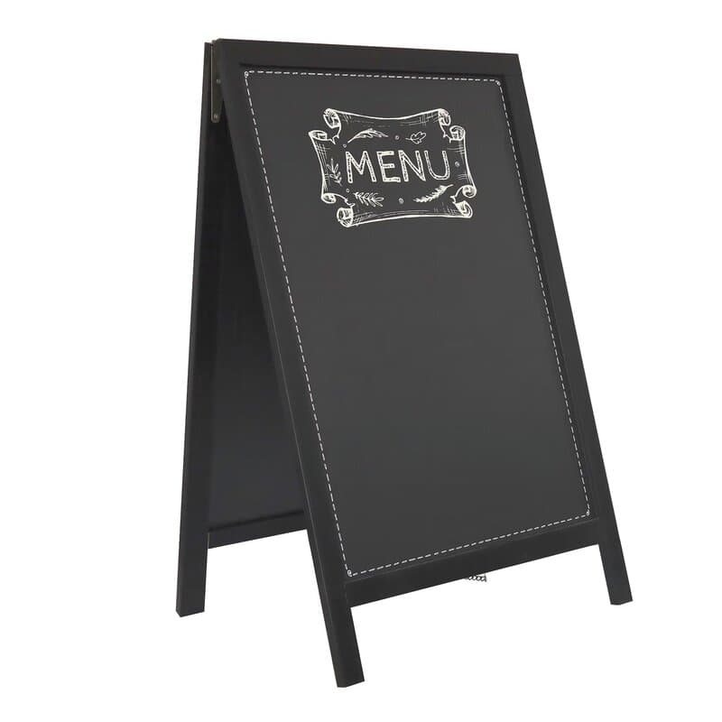 Reklamna A tabla za restorane i kafiće METRO PROFESSIONAL Crna 85 x 56 x 47 cm