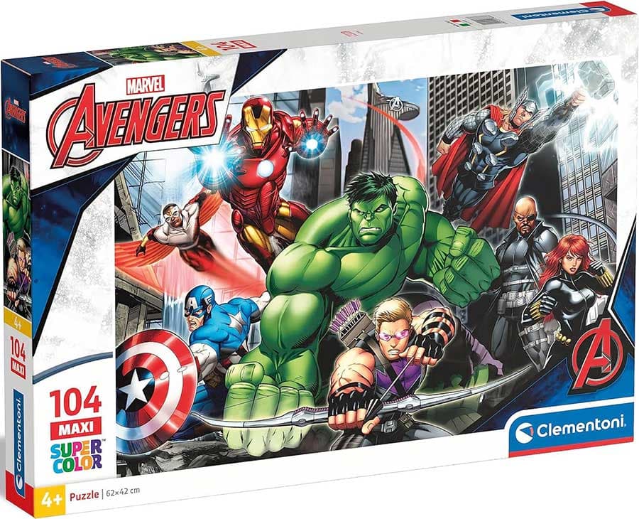 Puzzle slagalica 104 maxi dela Marvel The Avengers Clementoni 23688