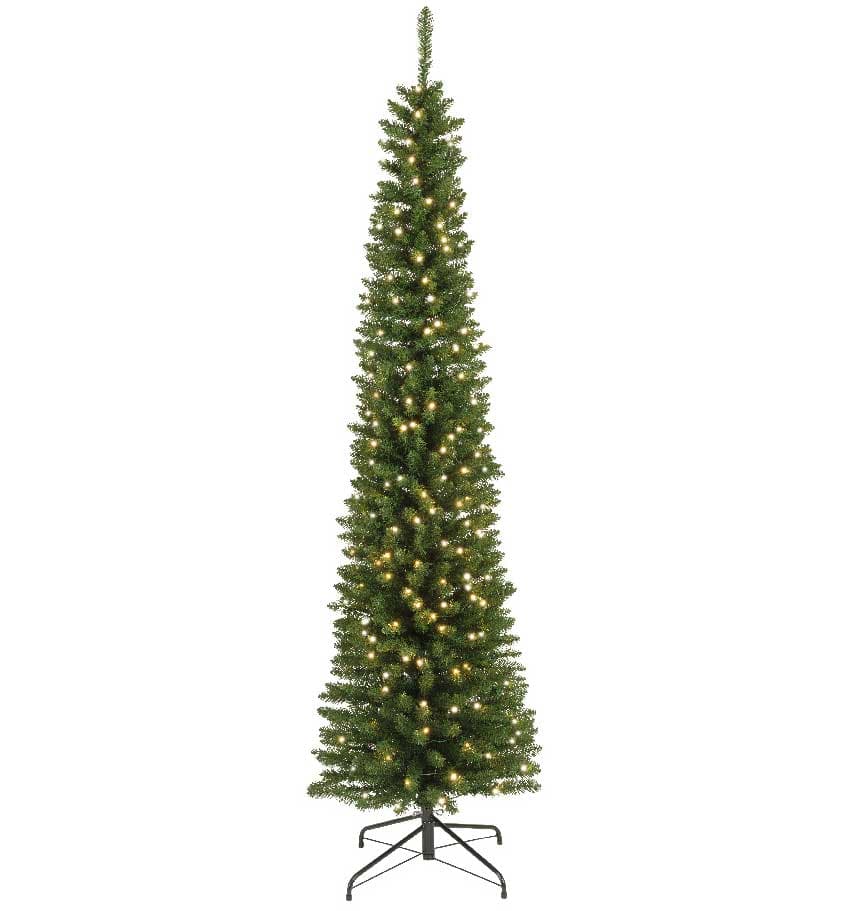 Novogodišnja jelka Everlands Pencil Pine sa lampicama 180cm