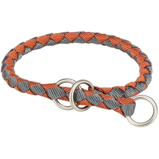 Ogrlica poludavilica za pse 52-60cm Cavo orange/graphite TRIXIE 144130