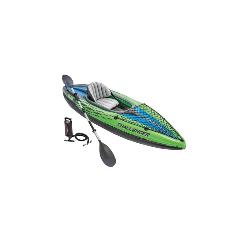 Kajak na naduvavanje jednosed Intex Challenger K1 274 x 76 x 33 cm sa veslom i pumpom